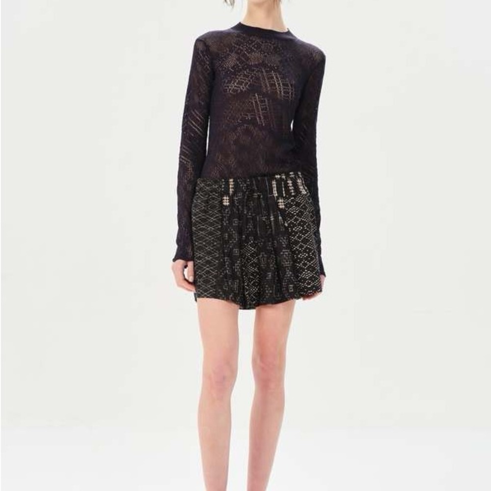 Maria Cher Zarate Becan Short Organic Cotton Print Navy